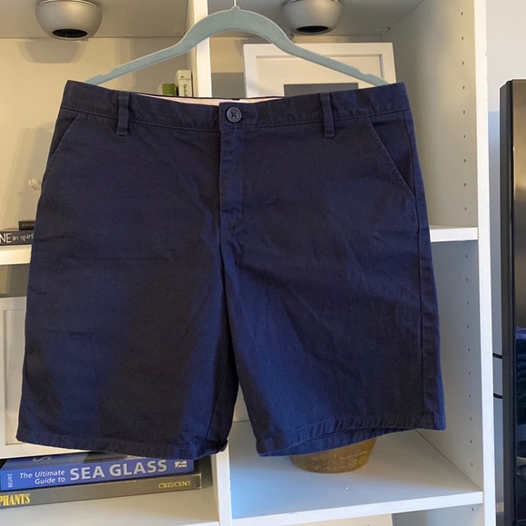 Girl’s Plus Size Uniform Bermuda Shorts with adjustable waist… 14+ EUC Navy - Picture 1 of 4